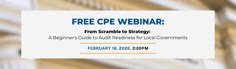 CPE Webinar Free CPE webinar Government audit readiness