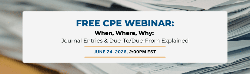 CPE webinar Free CPE webinar journal entries and due-to due-from